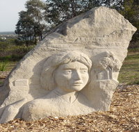 Heritage Sculptures at Pensioners Hill Lookout - Whitsundays Accommodation