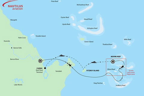 Scenic Helicopter Flight To Moore Reef And Return Snorkeling Cruise From Cairns - Whitsundays Accommodation 8