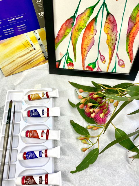 Watercolour Paint & Sip Class: Eucalyptus Leaves - Whitsundays Accommodation 0
