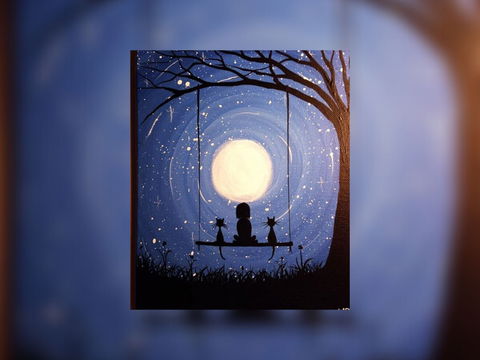 Grab A Glass Of Wine And Learn To Paint 'Moonrise'! - Whitsundays Accommodation 0
