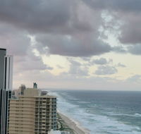 Focus Resort Oceanfront Apartments in Surfers with Ocean and Hinterland Views 25 steps to Beach
